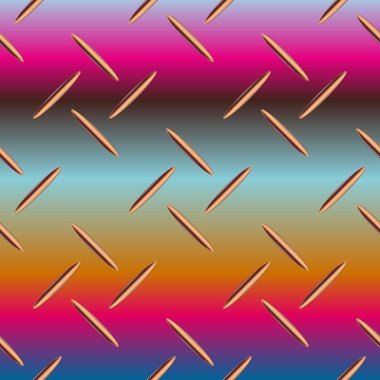 Oluklu demir doku, paslanmaz çelik desen, vektör çizim 