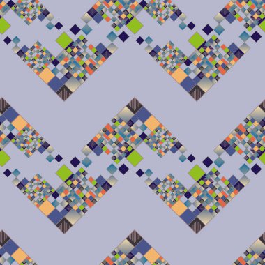 sanatsal küpleri ve kareleri şekiller duvar kağıdı, sorunsuz tasarlamak vektör çizim 