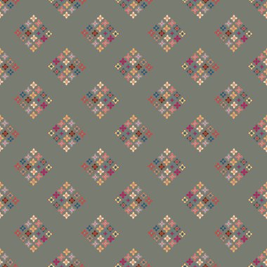  soyut çiçek geometrik Dikişsiz desen arka planı için