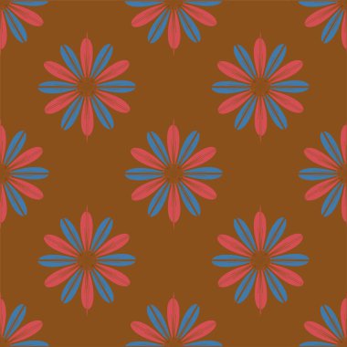  arka plan için çiçekli soyut geometrik seamless modeli