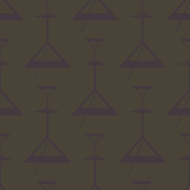 Tropik kokteyller desen, renkli kesintisiz vektör çizim