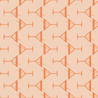 Tropik kokteyller desen, renkli kesintisiz vektör çizim