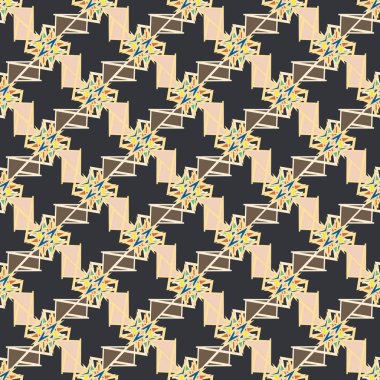 soyut geometrik Dikişsiz desen arka planı için. 