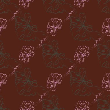 Renkli Yay ve kurdeleler sorunsuz desenli arka.