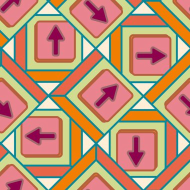 Kot düğmeleri Dikişsiz desen vektör çizim ile 