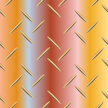 Oluklu demir doku, paslanmaz çelik desen, vektör çizim 