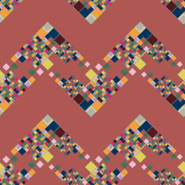 sanatsal küpleri ve kareleri şekiller duvar kağıdı, sorunsuz tasarlamak vektör çizim 