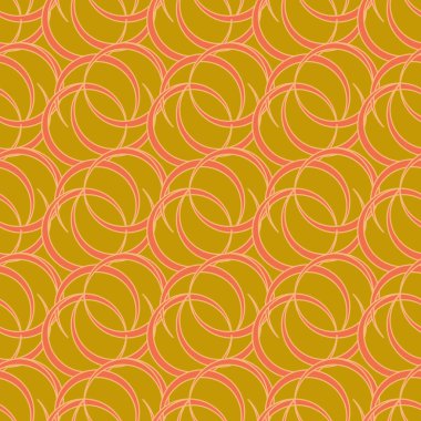 vektör çizim arka planı için daireler ile seamless modeli   