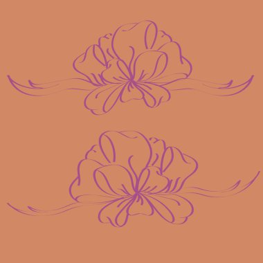 Yay ve şerit vektör karikatür çizimi