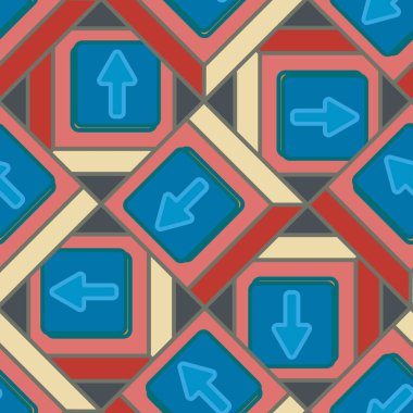 Kot düğmeleri Dikişsiz desen vektör çizim ile 