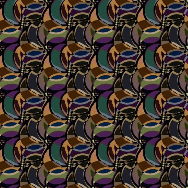 soyut geometrik renk desenli vektör çizimi