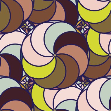 soyut geometrik renk desenli vektör çizimi