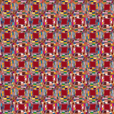 Soyut kaleydoskop desen renkli mozaik küre ile