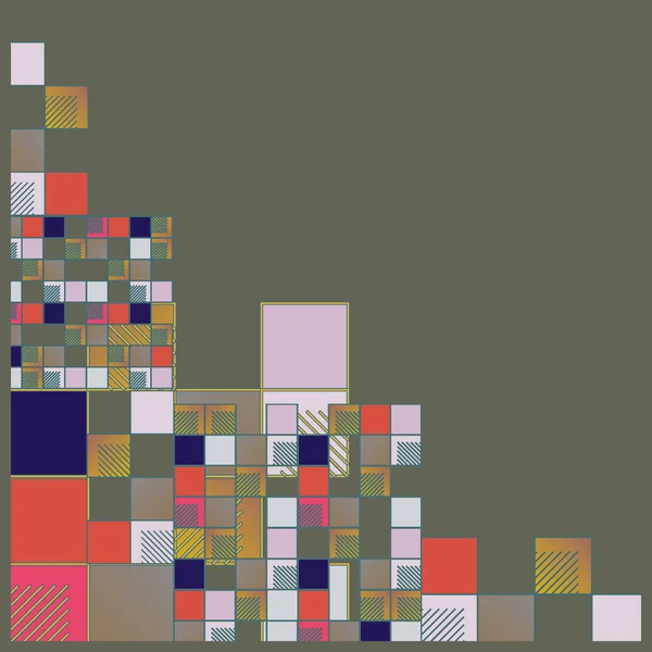 Векторна Ілюстрація Кубів Квадратів — стоковий вектор