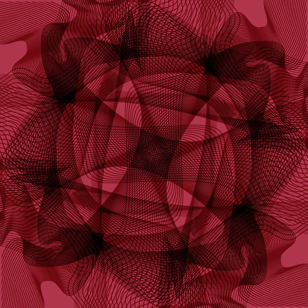 抽象的なテクスチャ背景のエンタングルメントの幾何学的なパターン — ストックベクタ