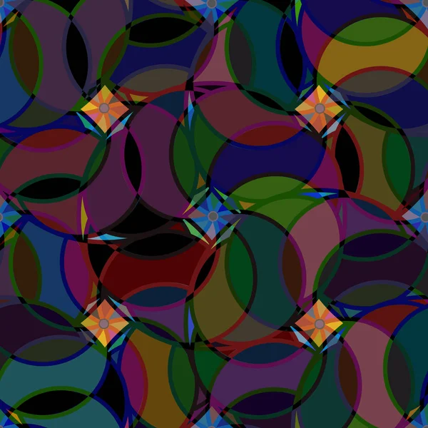 Abstract Geometrisch Kleurrijk Naadloos Patroon Voor Achtergrond — Stockvector