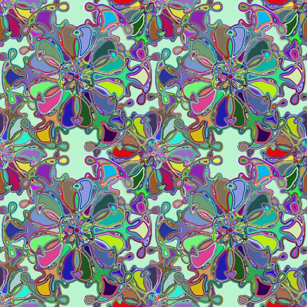 Soyut kaleydoskop renkli Dikişsiz desen arka planı için. 