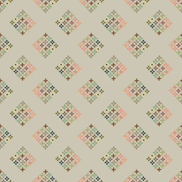 Motif Géométrique Floral Abstrait Sans Couture Pour Fond — Image vectorielle