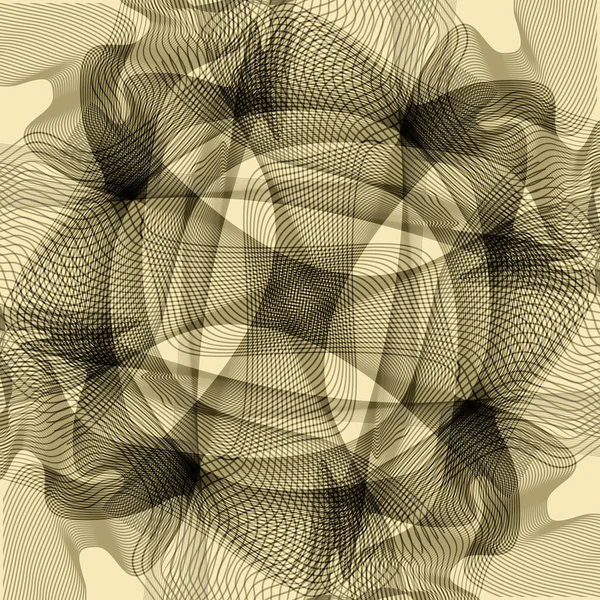 Abstracte Textuur Geometrische Entanglement Patroon Voor Achtergrond — Stockvector