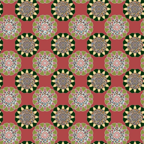  soyut çiçek geometrik Dikişsiz desen arka planı için