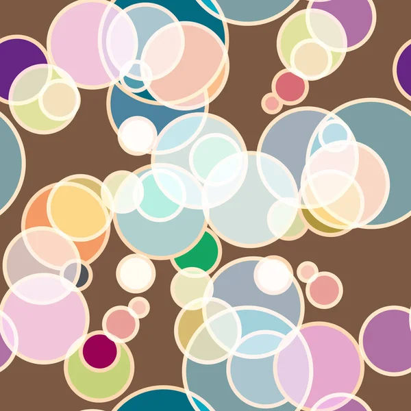 Seamless Abstract Background Circles — Stock Vector