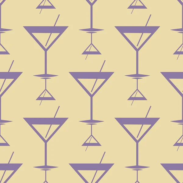 Modèle Cocktails Tropicaux Illustration Vectorielle Transparente Colorée — Image vectorielle