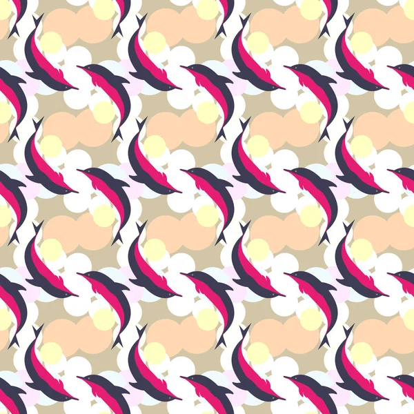 soyut geometrik renkli Dikişsiz desen arka plan için vektör çizim