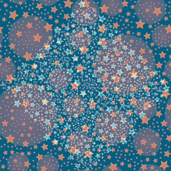 Absztrakt Geometriai Színes Varrat Nélküli Mintát Csillagok Vektoros Illusztráció — Stock Vector