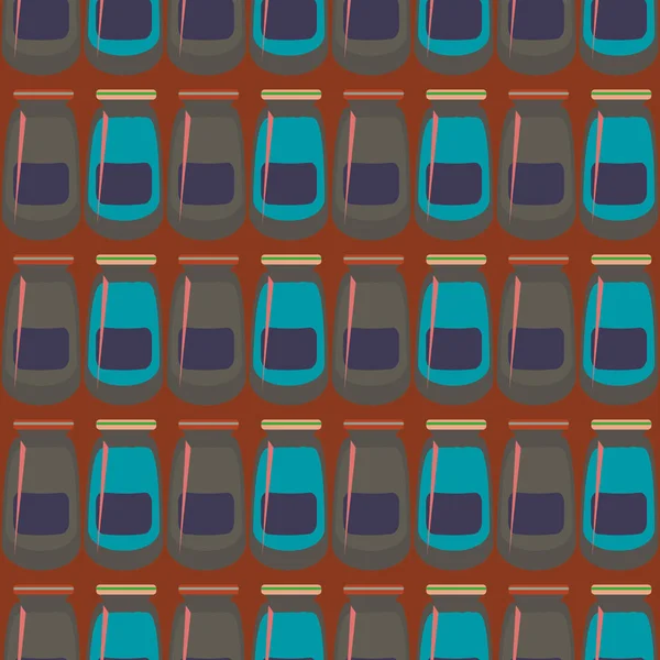 Kavanoz ile rustik ev konserve yeni dikişsiz desen arka planı için.