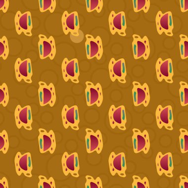 Bardak kahve veya çay arka plan seamless modeli üzerinde noktalı.