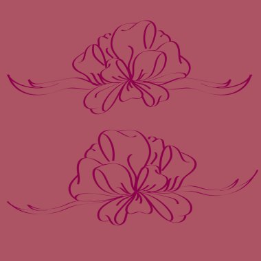 Yay ve şerit vektör karikatür çizimi