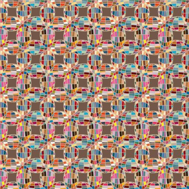 Soyut kaleydoskop desen renkli mozaik küre ile