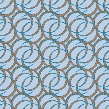 vektör çizim arka planı için daireler ile seamless modeli   