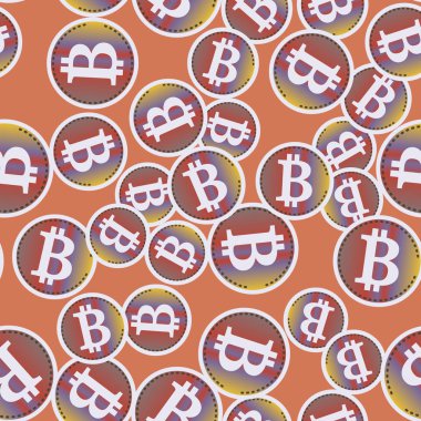 kesintisiz iş zemin bitcoins para ile desenli