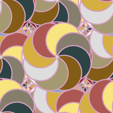 soyut geometrik renk desenli vektör çizimi