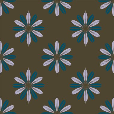  arka plan için çiçekli soyut geometrik seamless modeli