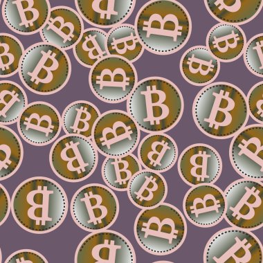 bitcoins parlak parlak pahalı sikkeleri ile Seamless modeli 