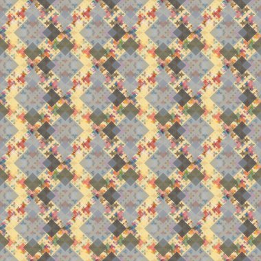 Soyut Dikişsiz renkli desen, vektör çizim