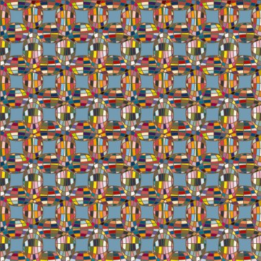 Soyut kaleydoskop desen renkli mozaik küre ile