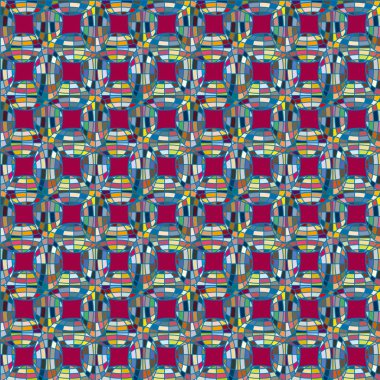 Soyut kaleydoskop desen renkli mozaik küre ile