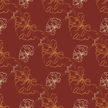 Renkli Yay ve kurdeleler sorunsuz desenli arka.