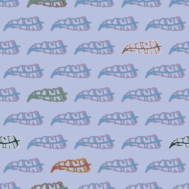 Memphis tarzı zemin ağaç yaprakları 