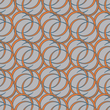 vektör çizim arka planı için daireler ile seamless modeli   