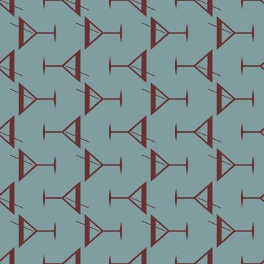 Tropik kokteyller desen, renkli kesintisiz vektör çizim