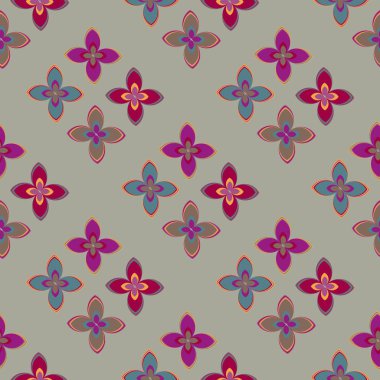  soyut çiçek geometrik Dikişsiz desen arka planı için