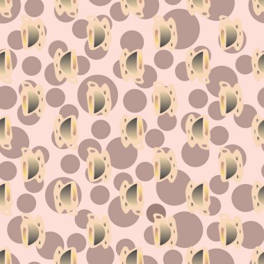 Bardak kahve veya çay arka plan seamless modeli üzerinde noktalı.