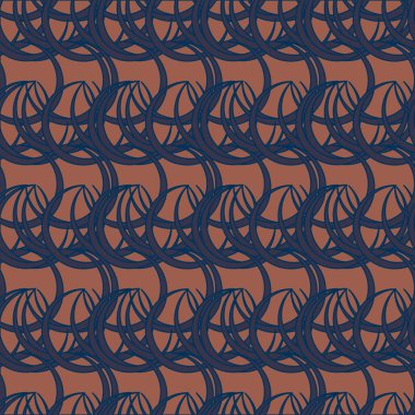 vektör çizim arka planı için daireler ile seamless modeli   