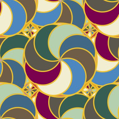 soyut geometrik renk desenli vektör çizimi