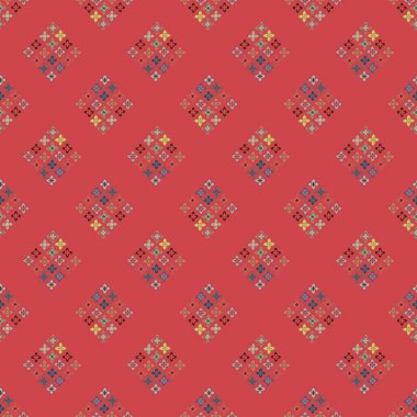  soyut çiçek geometrik Dikişsiz desen arka planı için