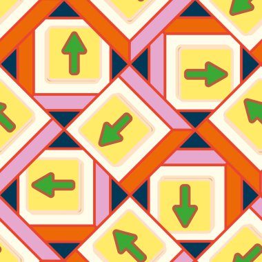 Kot düğmeleri Dikişsiz desen vektör çizim ile 